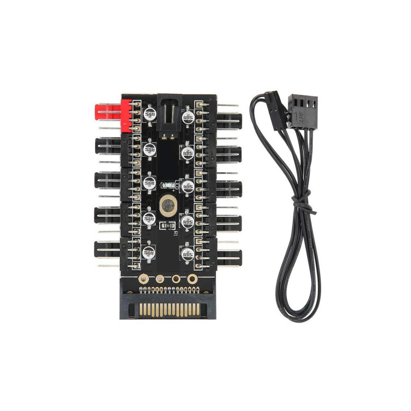 Hub Controladora splitter PWM Para Ventilador Pc 10 Salidas