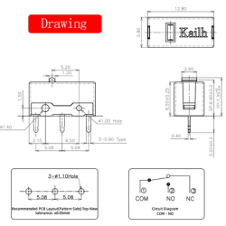 Switch Interruptor Mouse GM 8.0 KAILH 80m x 2 und