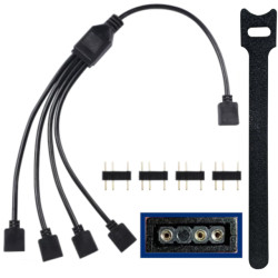 Splitter RGB Para 3 Ventiladores PC gamer