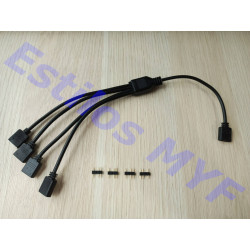 Splitter RGB Para 3 Ventiladores PC gamer