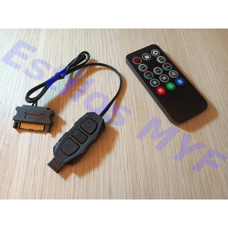 Controlador Argb 5v Tres Pines Gamer Con Control Remoto