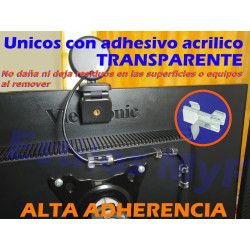 Clips Transparentes Organizador De Cables Con Adhesivo X 20 Pcs