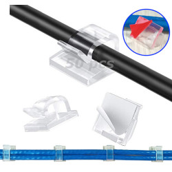 Clips Organizador De Cables Con Adhesivo 20 unidades