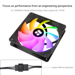 Thermalright Kit 3 Ventiladores Argb 120mm Gamer Leds Argb