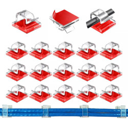 Organizador cables con adhesivo 50 unidades