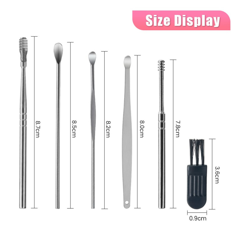 Limpiador De Oidos Kit De 7 Piezas