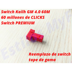 Switch Interruptor Mouse KAILH 60m Click X2 Compatible Omron