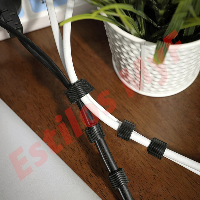Organizador Cables Velcro adhesivo rollo 5 metros