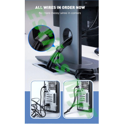 Organizador Cables Velcro adhesivo rollo 5 metros