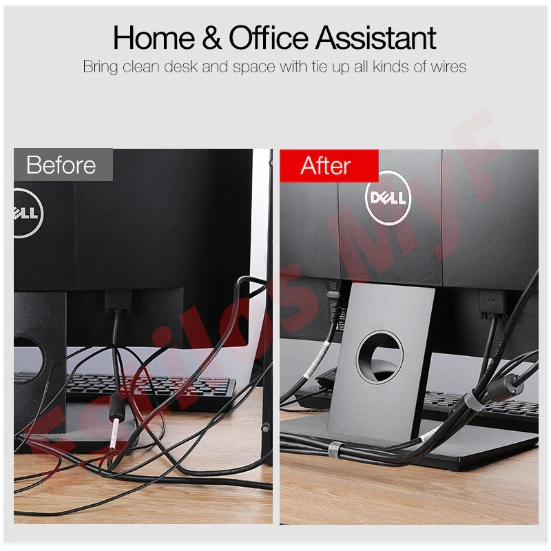 Organizador Cables Velcro adhesivo rollo 5 metros