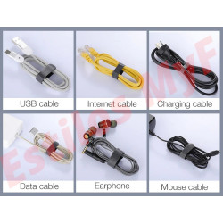 Organizador Cables Velcro adhesivo rollo 5 metros