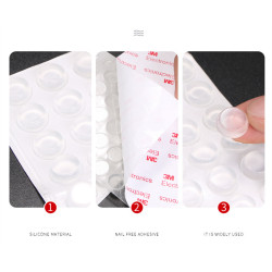 Tope Goma Protector Autoadhesivo Antideslizante X 100 und