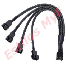 Cable hub PWM 4 Pines Splitter Cooler Para 4 Ventiladores