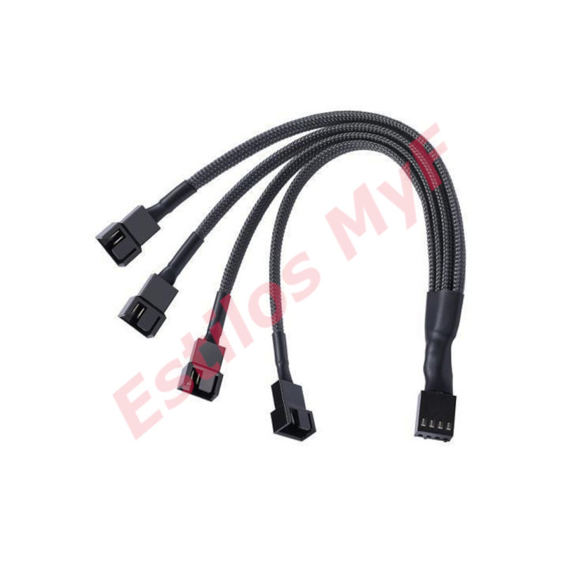Cable hub PWM 4 Pines Splitter Cooler Para 4 Ventiladores